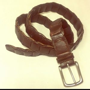 STRUCTURE LEATHER BELT/BRASS BUCKLE size  38